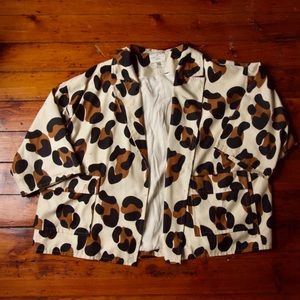 Oversize Printed Coat